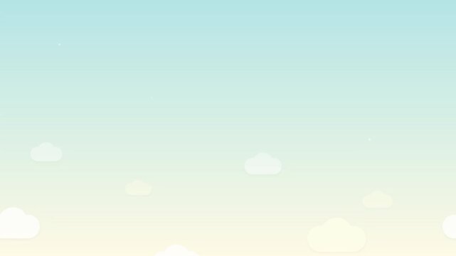 modern soft cloud vector parallax sky animation