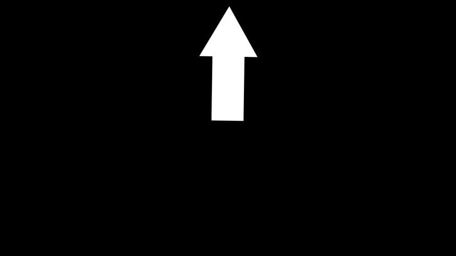 red arrow black background. direction symbol indicating back or previous page.