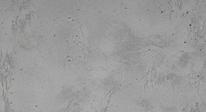 Industrial gray concrete wall texture with subtle pits and scuff marks in a flat front on perspective