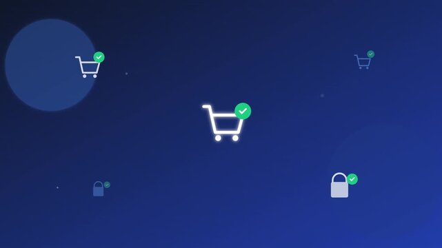 modern e commerce shopping cart vector concept background