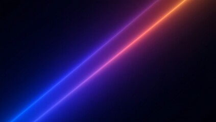 Obraz premium Glowing neon light streaks in blue and red against dark background with abstract background colorful wallpaper