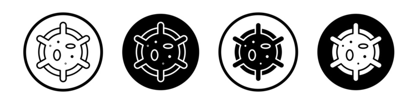 Big Cellule icon collection in black and white filled and outlined style for web.