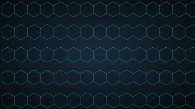 modern corporate geometric blue hexagon network background