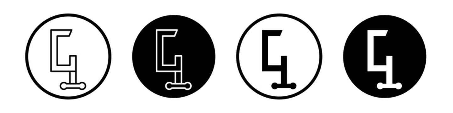 Bunk bed icon collection in black and white filled and outlined style for web.