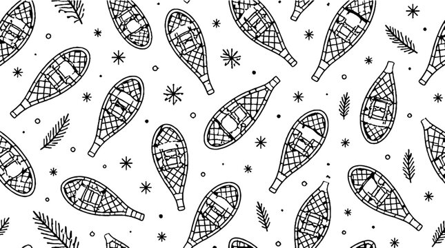 Intricate black and white snowflake pattern design.