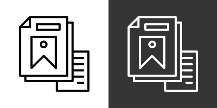 Mark Black And White Multiple Style Icon Set Collection Pack Vector Illustration 