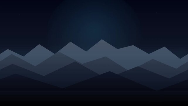 minimalist mountain range silhouette parallax background