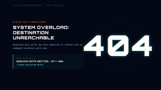 System Overload 404 Error Message.