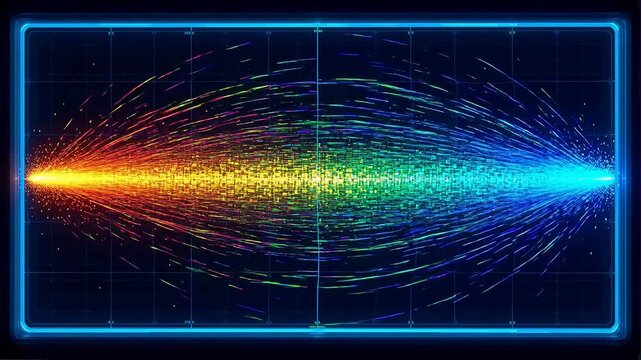 Glitching Satcom Signal Dropout with Color Bars and Pure Tone
