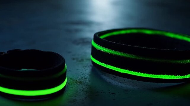 Luminous Workout Gear: Reflective Glow in Darkness