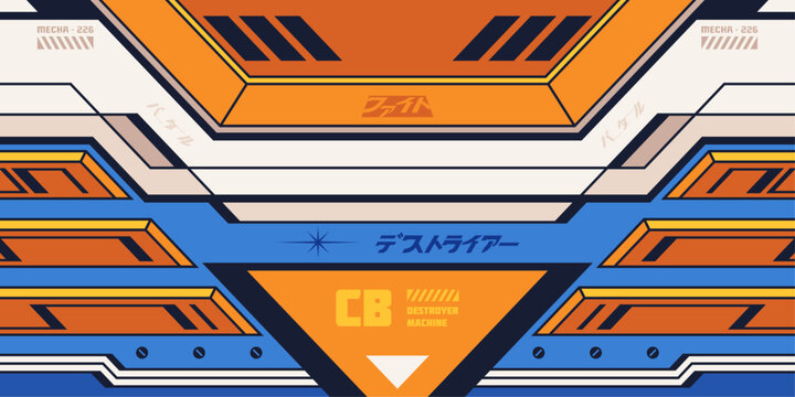 ANIME MECHA BACKGROUND 001