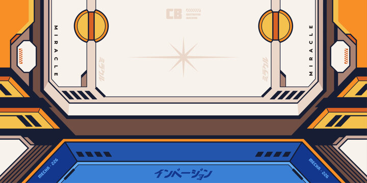 ANIME MECHA BACKGROUND 002