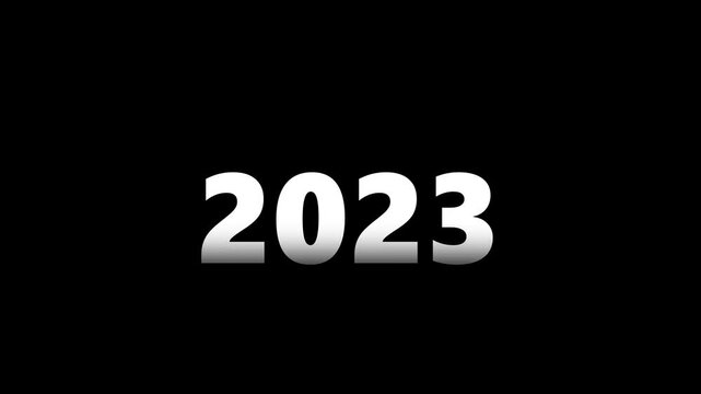 Dynamic years counter animation: sequential timeline transition from 2005 to 2028 for business presentations and historical data visualizations