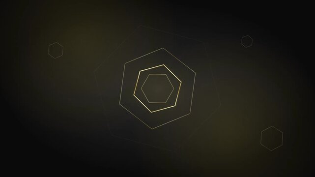luxury gold and charcoal abstract geometric motion