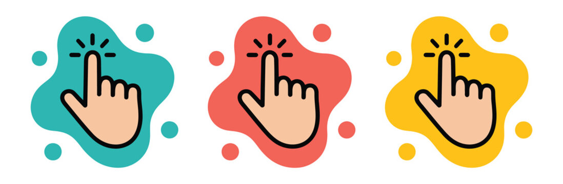 Hand Gesture Icon Set, Tapping Finger Swipe Pinch Zoom Touch Symbols Collection, Modern Mobile Interface Interaction Elements For Applications Websites And Digital User Experiences.