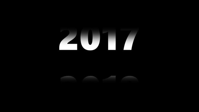 Dynamic year counter animation: rapidly changing calendar years for time travel and history projects