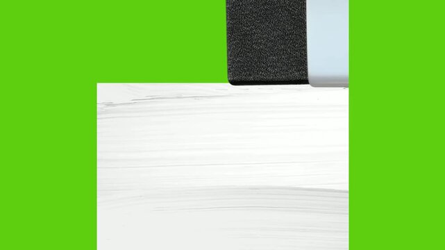 Wall paint with a green background