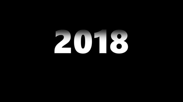Digital year counter animation: rapidly changing years for time travel, history, and timeline projects