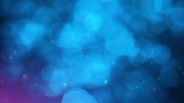 Abstract blue background with soft glowing bokeh, subtle light flares, and a dreamy gradient atmosphere. Ideal for digital designs, presentations, or futuristic themes