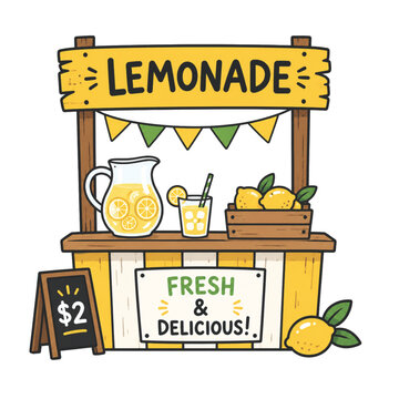 Lemonade stand vector