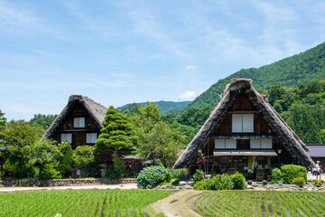 世界遺産　白川郷合掌造り集落　初夏 © Hiro074