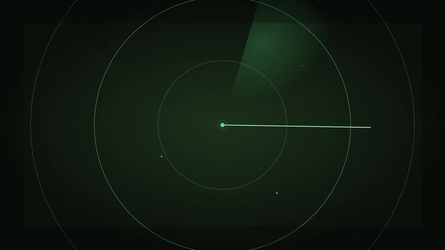 high tech radar sonar ping vector animation background