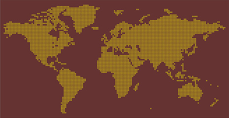 Fototapeta premium Corporate World Map Template for Infographics