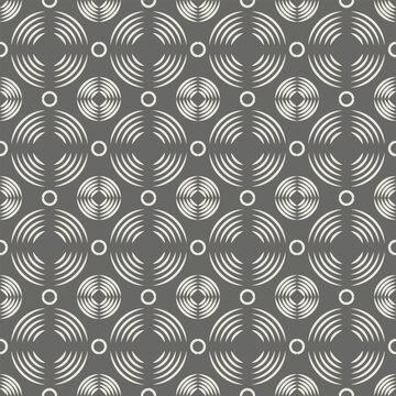 Seamless Round Geometric Pattern Set Modern Abstract Vector Background