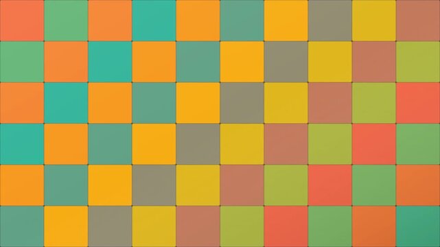 Geometric Tile Mosaic Abstract Pattern Motion Graphic