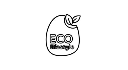 Obraz premium Eco Lifestyle Logo Design Concept.