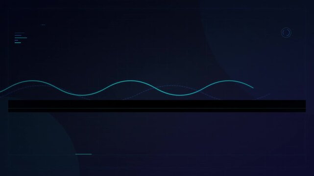 futuristic holographic data screen scanning motion