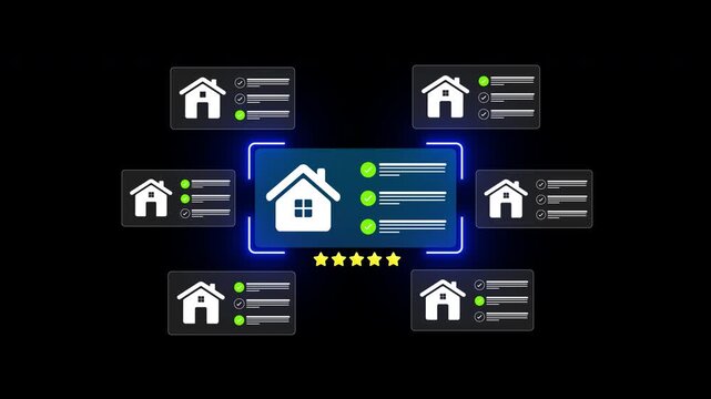 digital mortgage approval and home loan process. business selecting digital mortgage approval with home loan checklist and financial, online real estate financing technology and banking automation