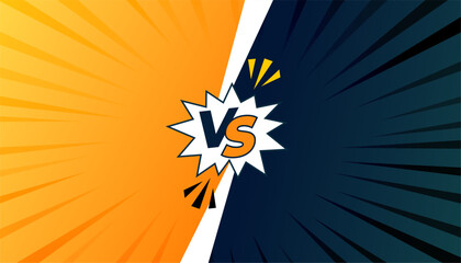 comic style versus vs competition background for duel combat © starlineart