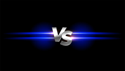 modern versus vs fight battle background with light effect © starlineart