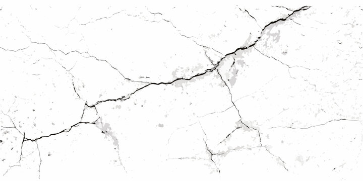 Cracked plaster texture with grayscale tones and a white background detailed surface imperfections broken paint