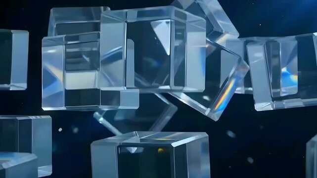 Liquid glass glassmorphism rectangle landscape in elegant style abstract background copy space