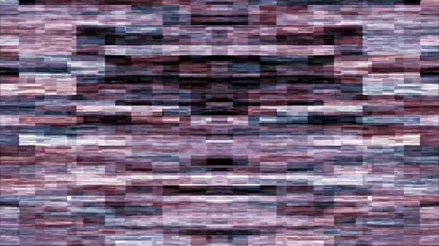 Vibrant glitch streaks interrupt a 4K signal like broadcast interference, filling the frame with heavy static
