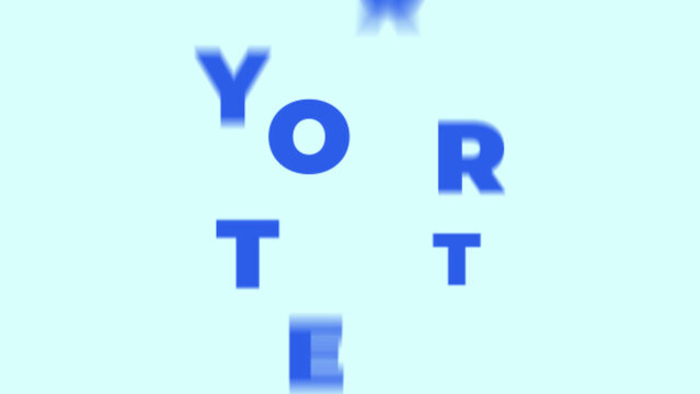Fast Bold Letter Scatter Text Assembly Logo Reveal | Blue Mint Fresh Dynamic Intro Template
