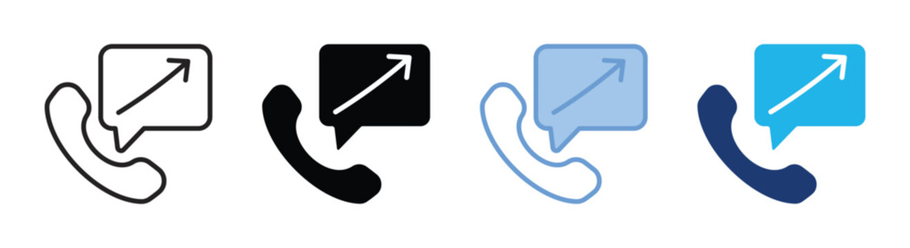 Support icon set multiple style collection