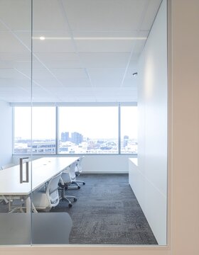 Modern Office Space with City View.