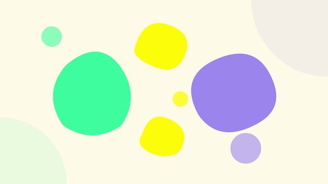 dynamic high contrast pastel shape morphing loop