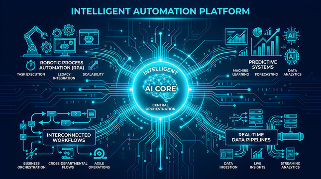 Intelligent automation platform, Neo AI Core, business process optimization, robotic process automation