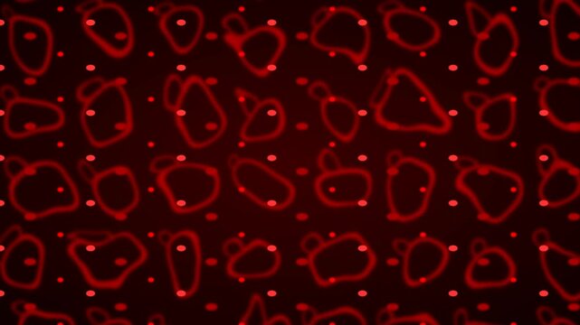 Microscopic blood flow caustics reflection red fluid waves