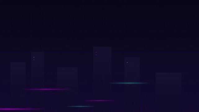 dark cyberpunk neon city vector abstract background