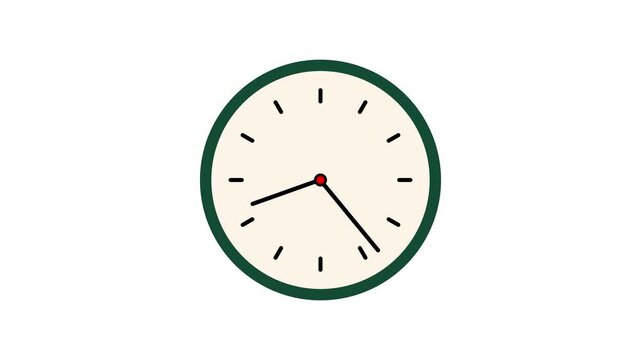 Digital Clock Time Display with Futuristic Technology Animation
