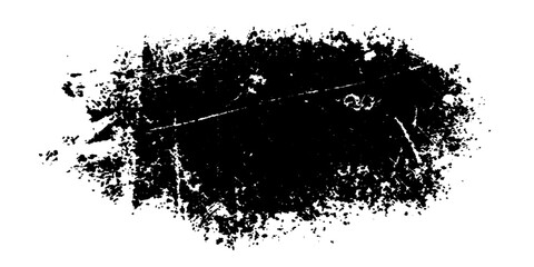 Fototapeta premium A distressed ink splatter overlay, resembling a rough brush stroke or a mark of imperfection, creates a grunge or abstract artistic effect, adding texture and grit.