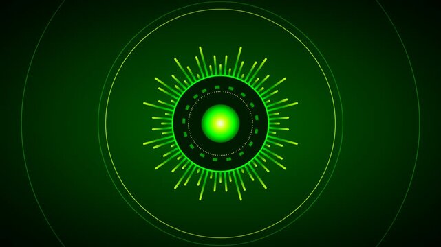 Toxic radium audio spectrum equalizer green sound wave frequency