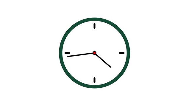 Futuristic Digital Clock with Glowing Time Display Animation