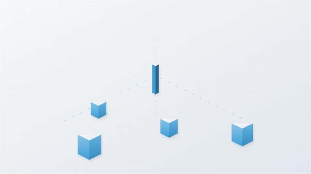 clean isometric city tech infrastructure vector loop