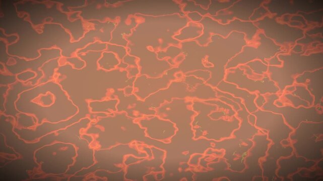 Molten magma liquid marble flow glowing red fire wave surface